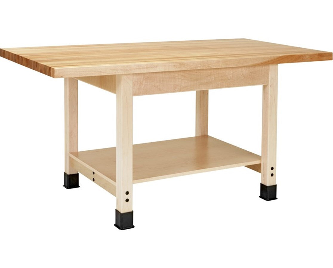 Wood Workbench w/ 21/4" Maple Top — Tiger Supplies