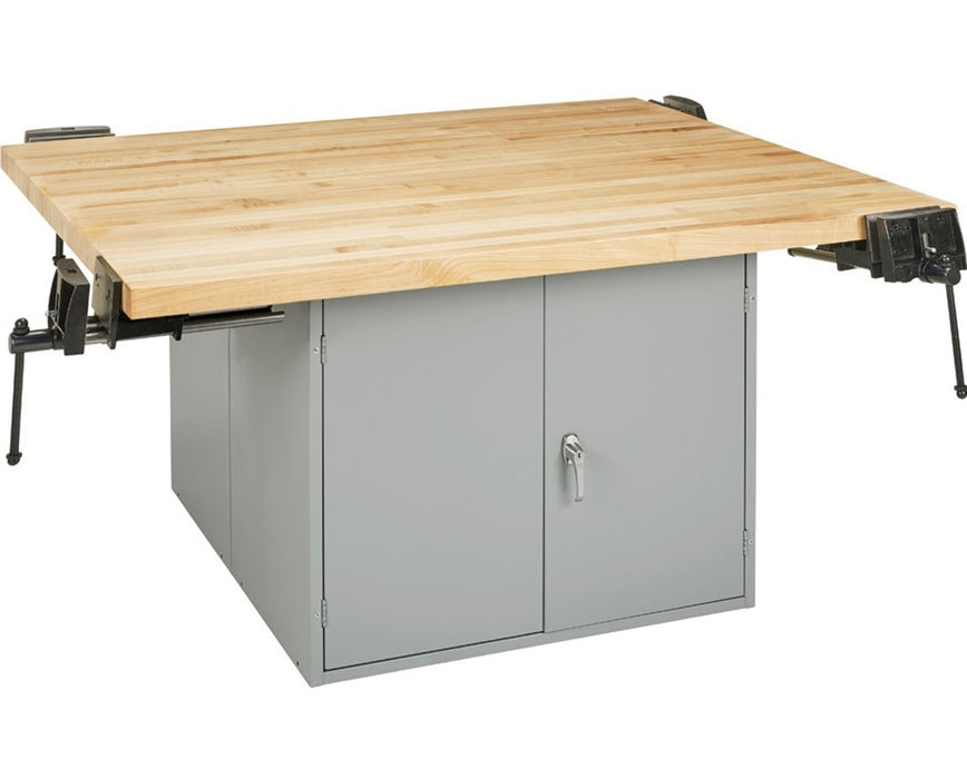 Double-Faced Steel Cabinet Workbench