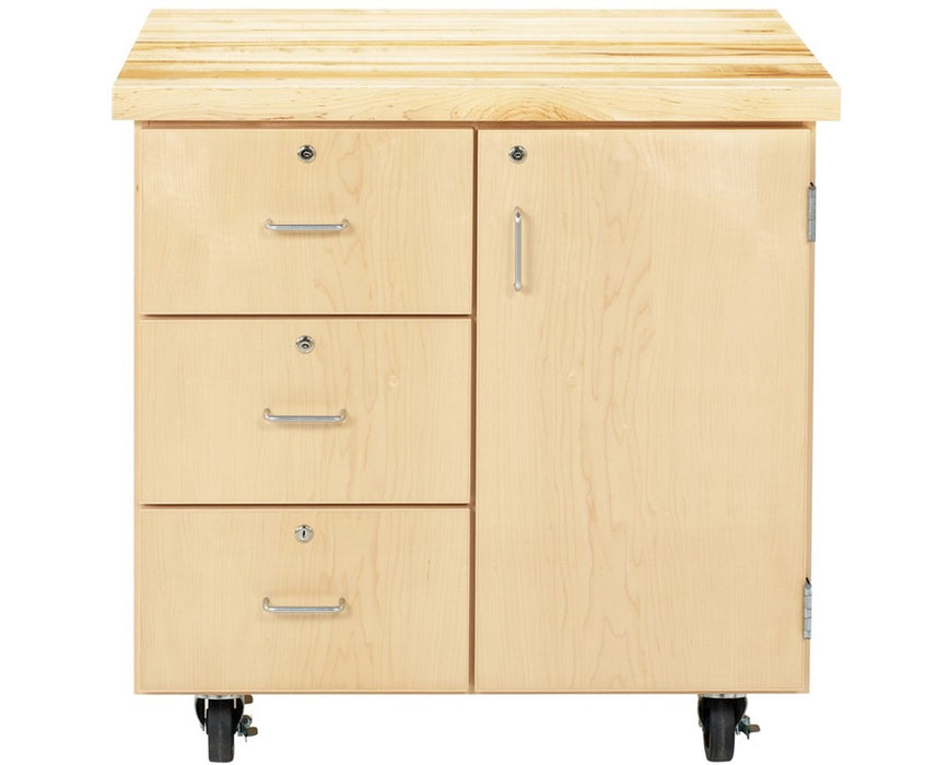 Mobile Tool Storage Cabinet with Drawers