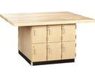 12-Locker Wood Workbench