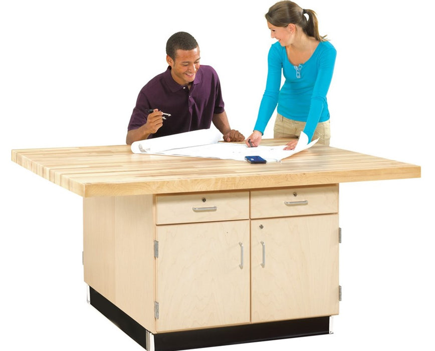 Double-Faced Wood Workbench