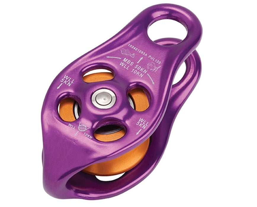 Pinto Rig Small Pulley, for 5/8" D Rope - Purple