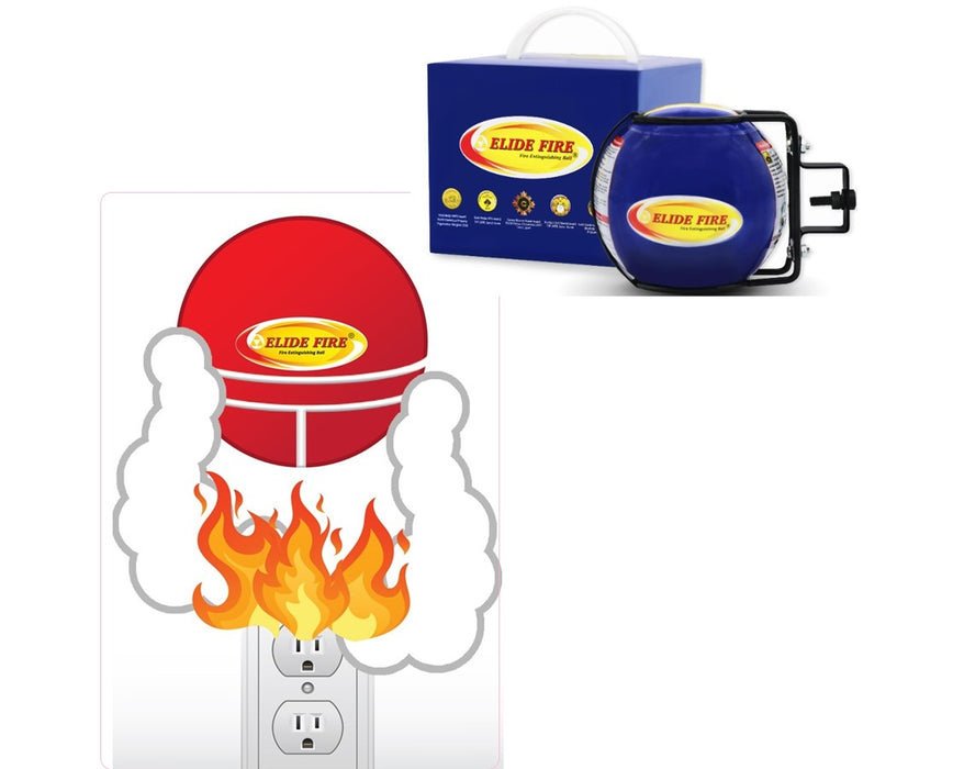 Automatic Fire Extinguisher 4" Ball w/ Engine Room Bracket