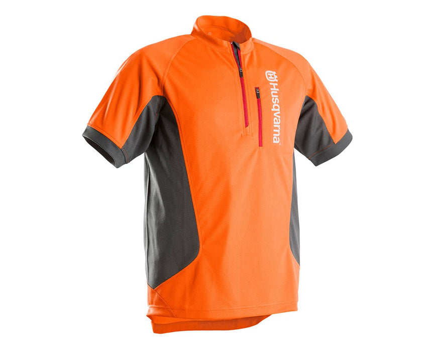 Tech. Orange Work Shirt, Short Sleeve - Large