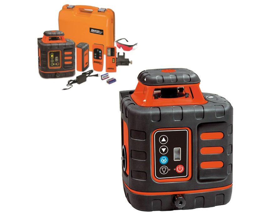 Self-Leveling Rotary Laser Kit w/ One-Sided Display Laser Detector