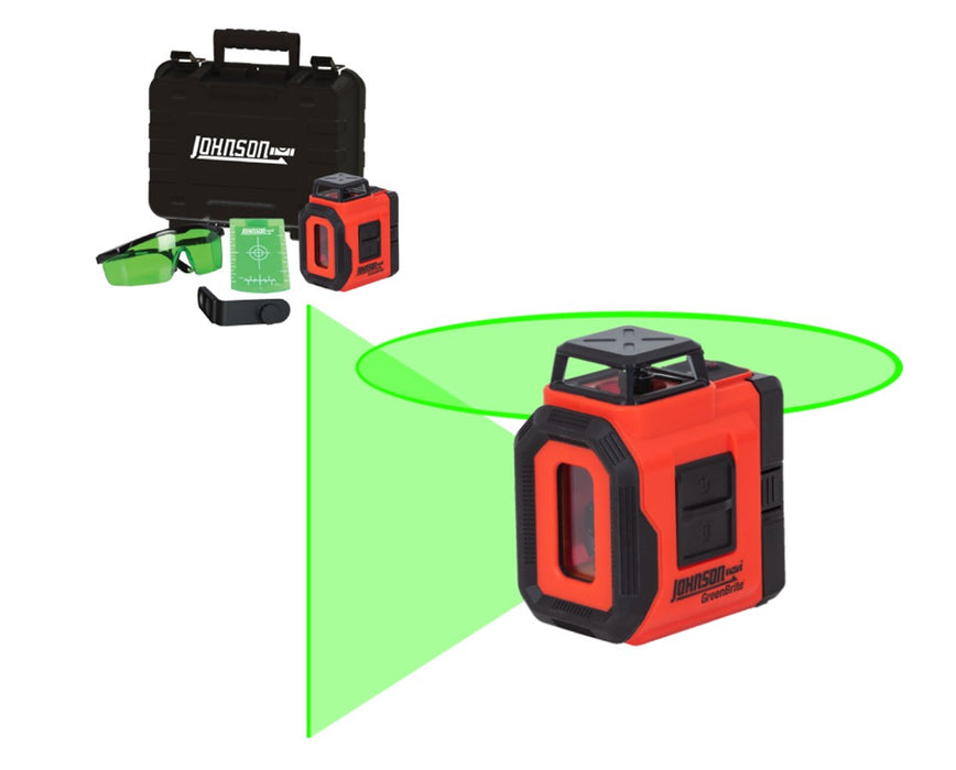 360-Degree Self-Leveling Green Beam Laser w/ Plumb Line Kit
