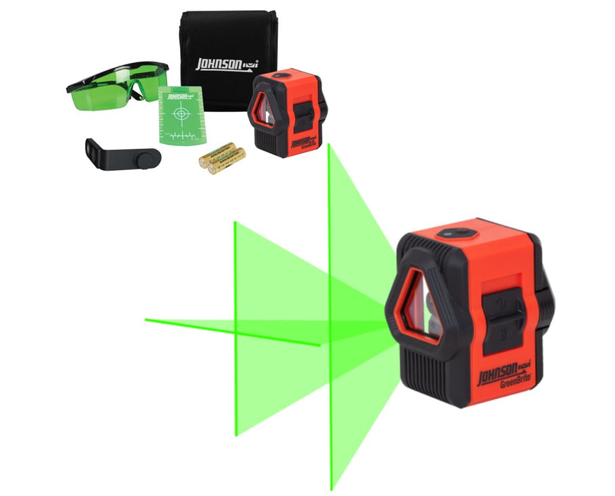 Self-Leveling Green Beam Cross & Line Laser Kit w/ Soft-Sided Carrying Case