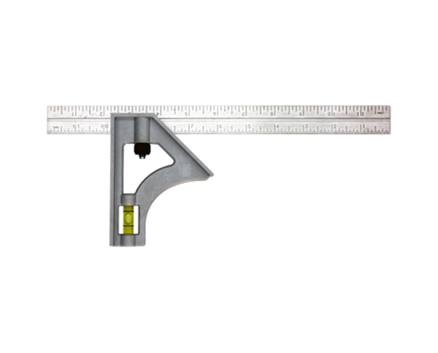 12" Inch/Metric Structo-Cast Stainless Steel Combination Square