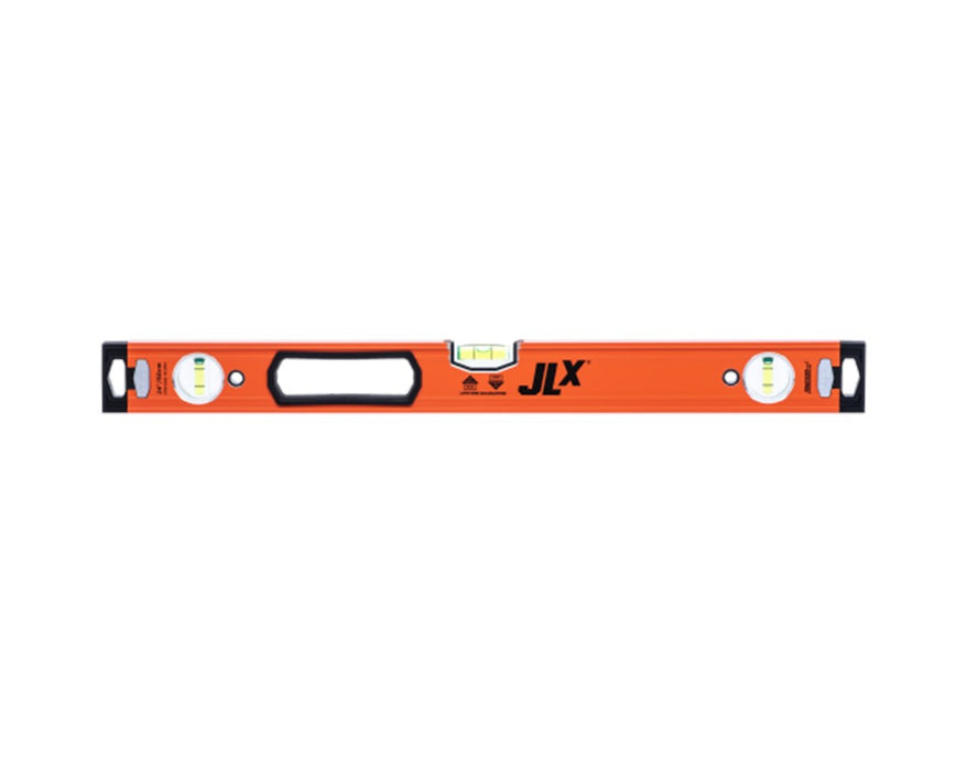 JLX Heavy Duty Aluminum Box Level - Non-Magnetic, 24"