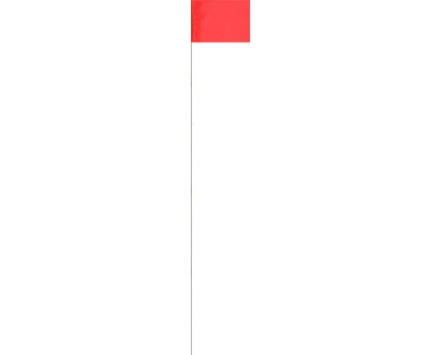 Surveyor Glo-Red Stake Flag (100 Per Box)