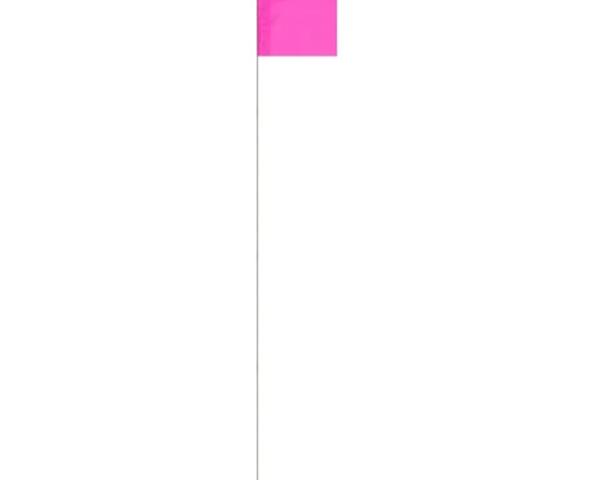 Surveyor Glo-Pink Stake Flag (100 Per Box)