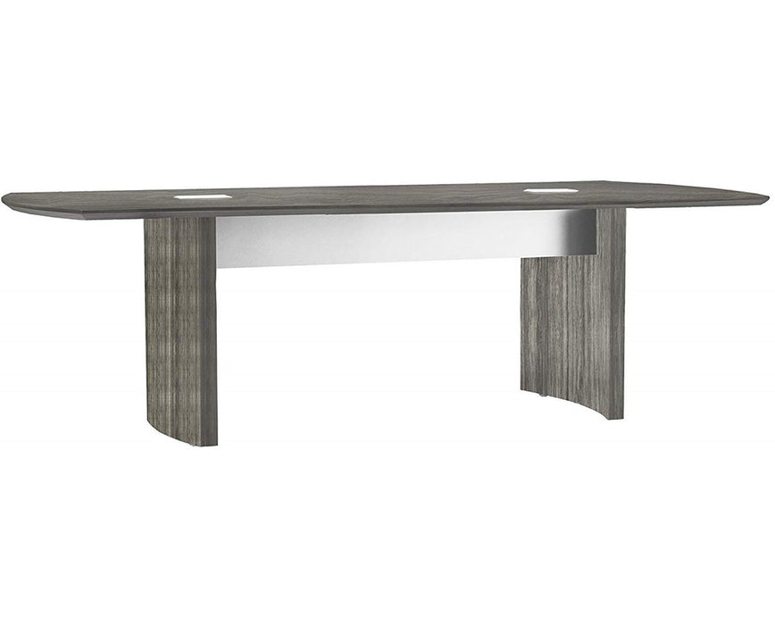 96"W x 42"D Medina Conference Table Gray Steel