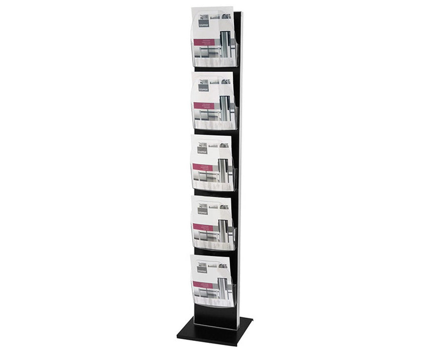 Double-Sided Dacapo iPoint Brochure & Leaflet Holder w/ 18 A6 Holders