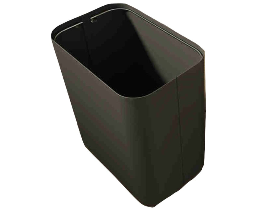7.6 gal Textured Forge Grey Drop Garbage Can