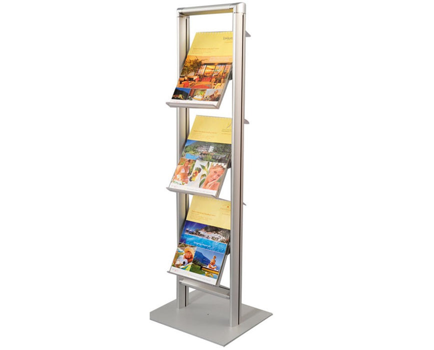 Compact Soistes Literature Display w/ 4 Shelves