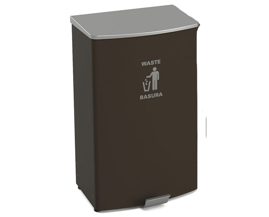 Trada Garbage Can w/ Soft Close Top & Step Mechanism
