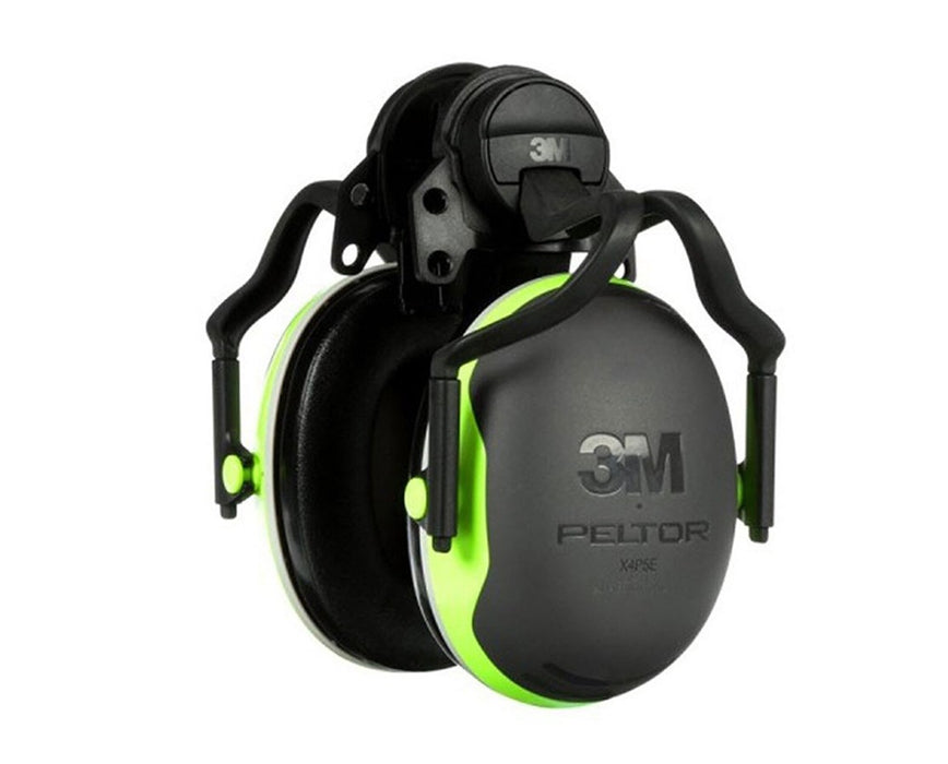 Peltor Helmet Mounted Protective Ear Muffs - X4P5E, Green