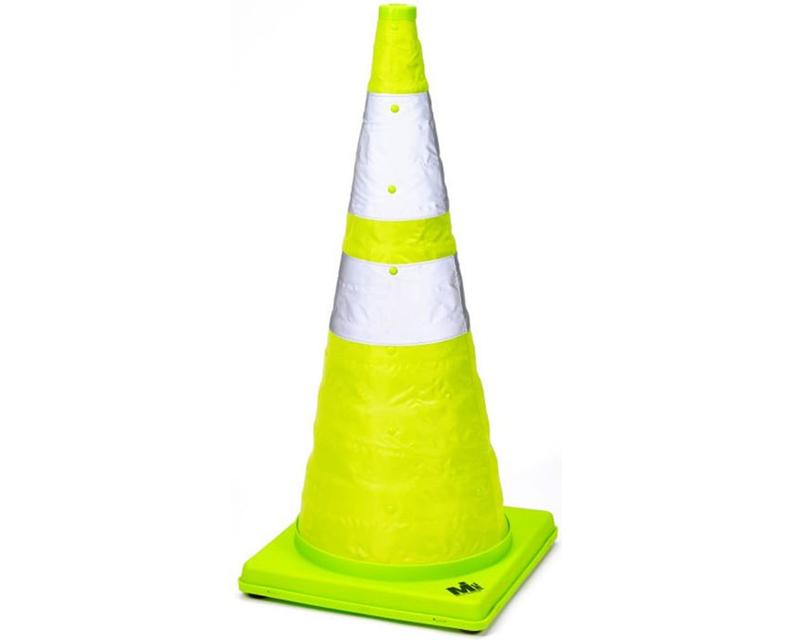 Deluxe Lime Collapsible Traffic Cone