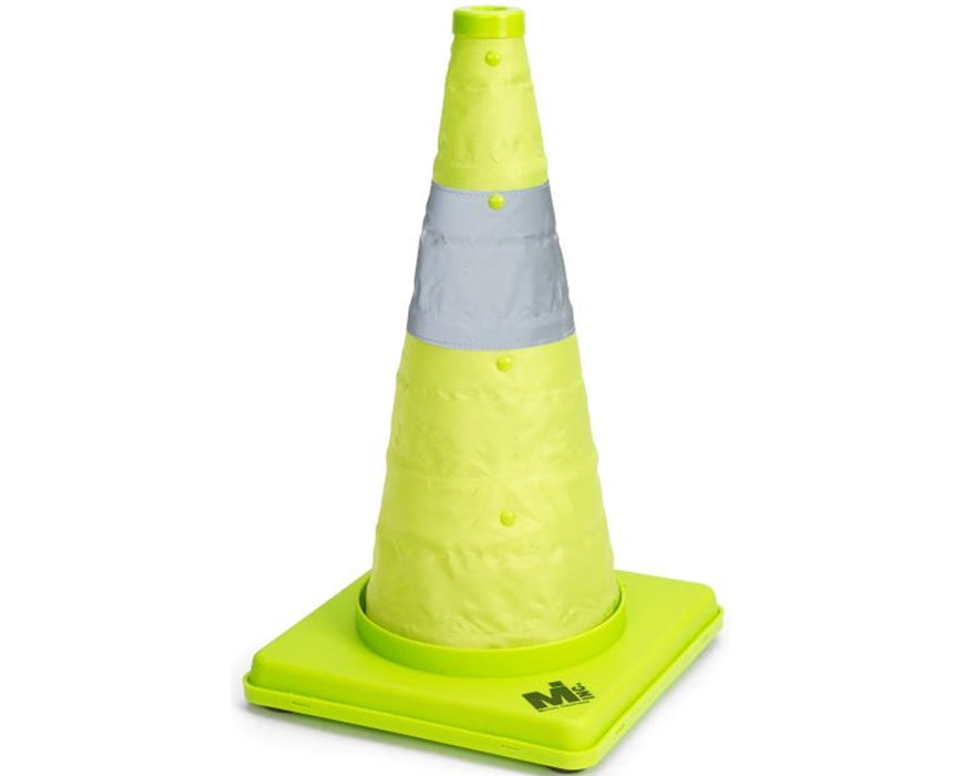 18" Lime Collapsible Traffic Cone, Qty. 1
