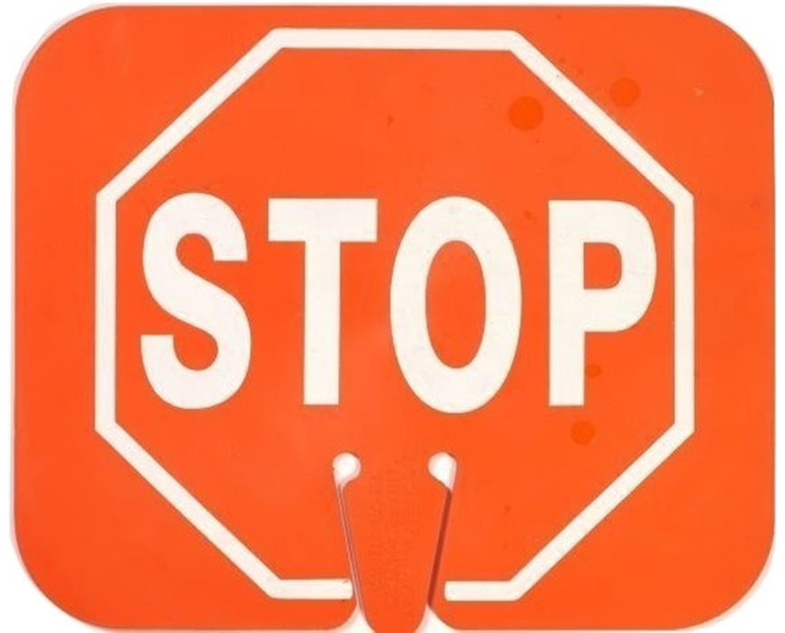 Traffic Cone Sign, Stop