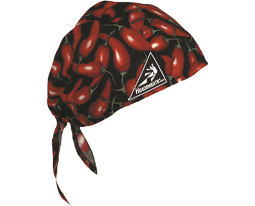 Cotton Wrap Headwear, Chili Peppers Design
