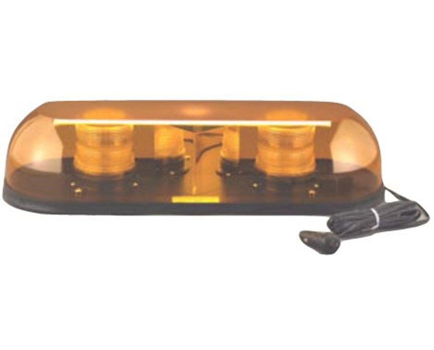 Micro-burst Strobe Light Mini Bar - 4 Strobes w/ Magnetic Mount