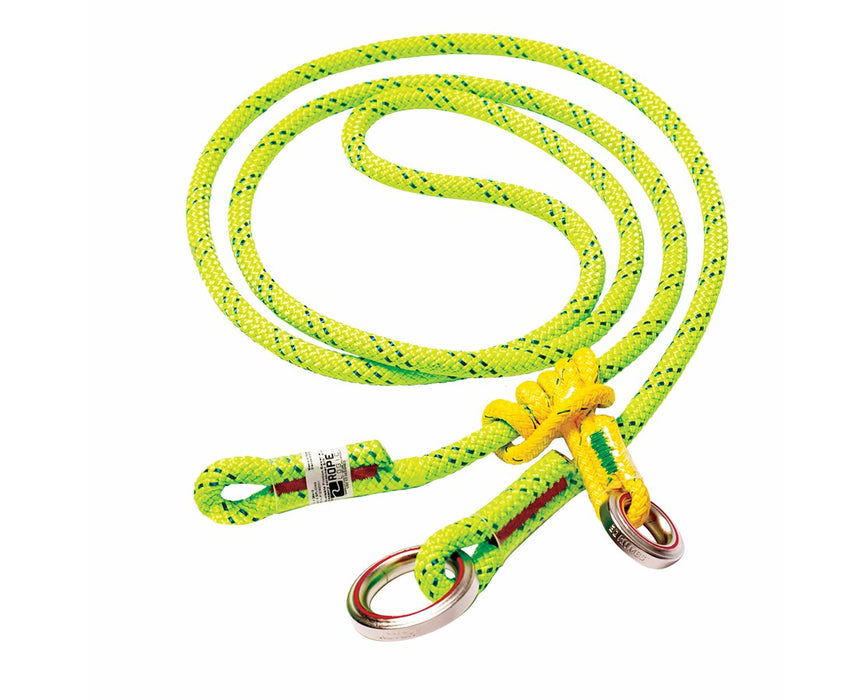 KMIII Wear Safe Green Climbing Friction Saver w/ Steel Rings, 10'