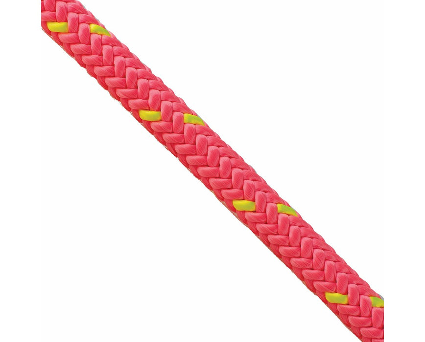 Pink Sasquatch 1/2" 16-Strand Climbing Rope, 150' L - Grizzly Spliced 1 End