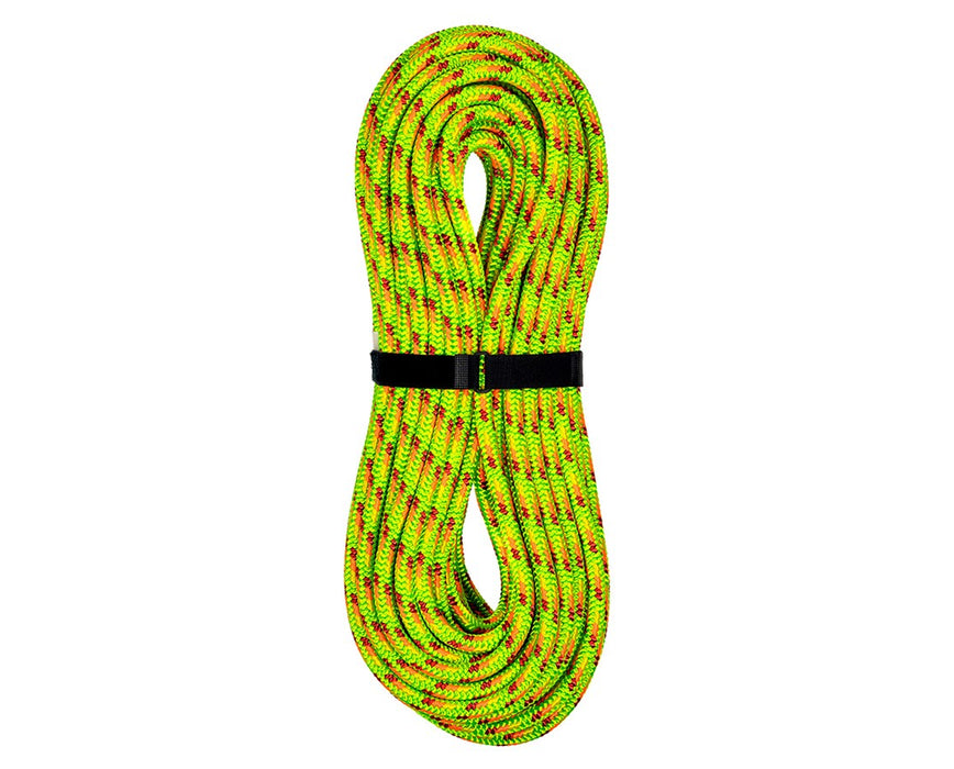 Sasquatch Max Climbing Rope, Nylon/Polyester, 1/2" D, 16 Strand, 7,868lbs., 150' - Grizzly-Spliced 1 End