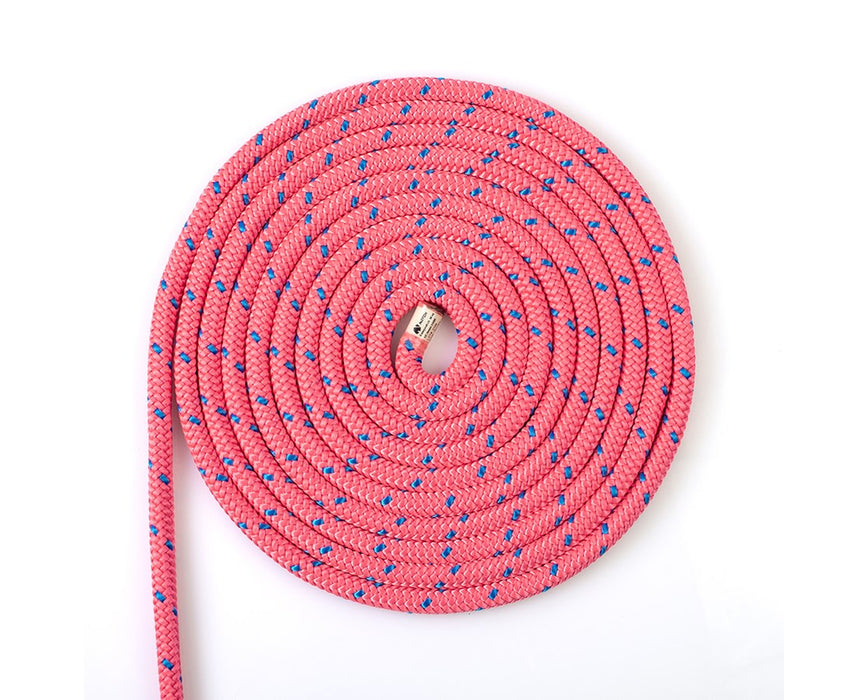 Sasquatch Max Pink Climbing Rope, Nylon/Polyester, 1/2" D, 16 Strand, 7,868lbs.