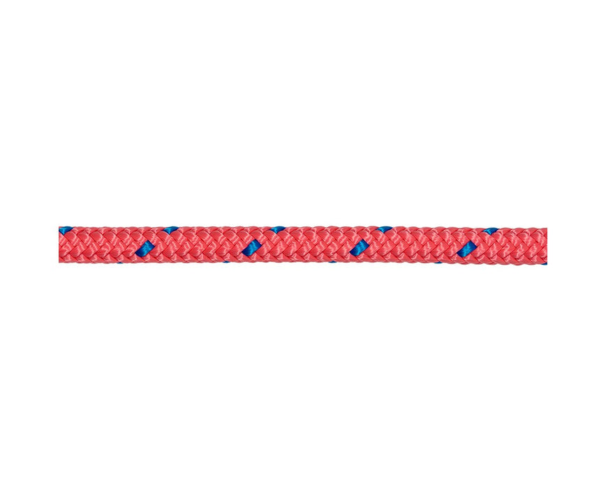 Sasquatch Max Pink Climbing Rope, Nylon/Polyester, 1/2" D, 16 Strand, 7,868lbs., 150' - Standard Ends