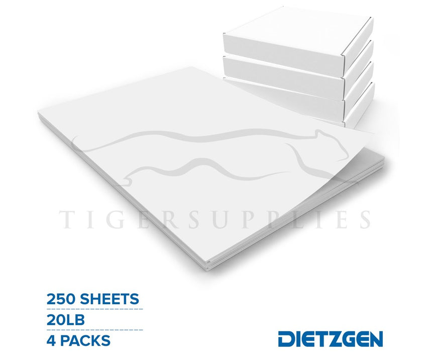 Engineering Bond Paper, 20 lb, 250-Cut Sheets, 12" W x 18" L (4 Packs)