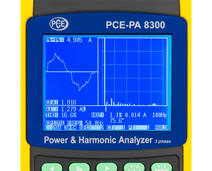 Three-Phase Electrical Power & Harmonic Analyzer