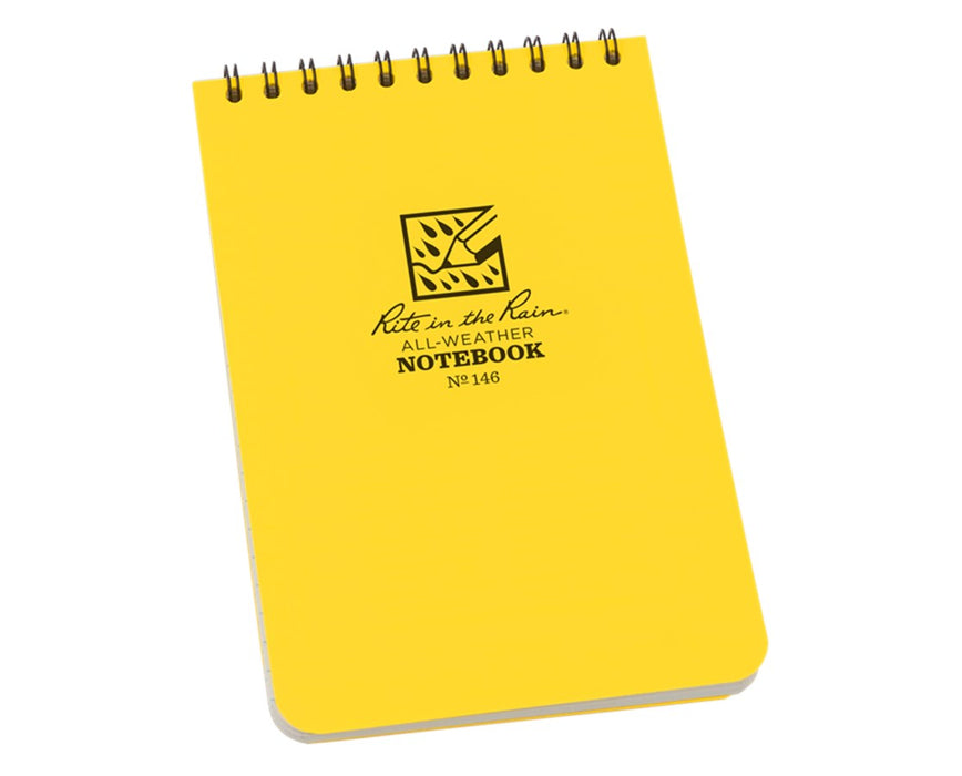 Top-Spiral Universal Pocket Notebook 4" x 6" Yellow