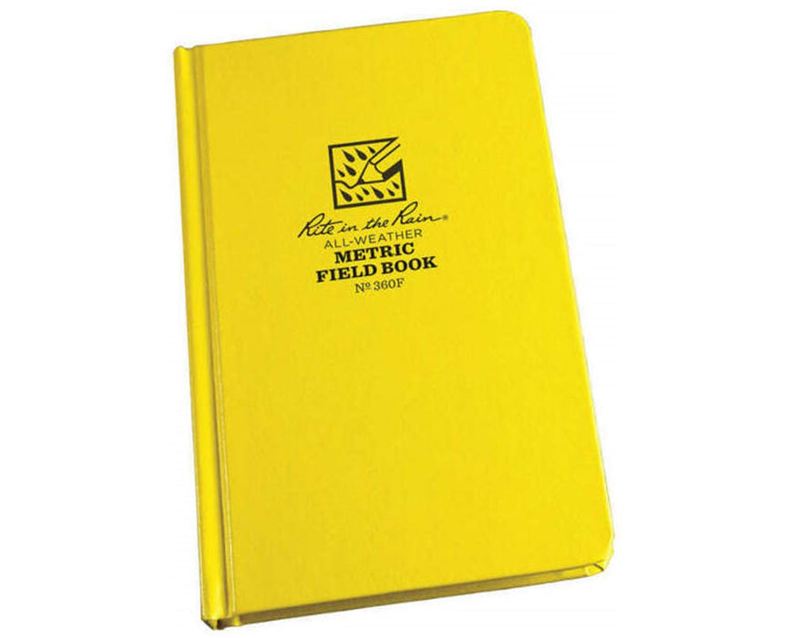 Weatherproof Hard Cover Notebook Metric Field Pattern