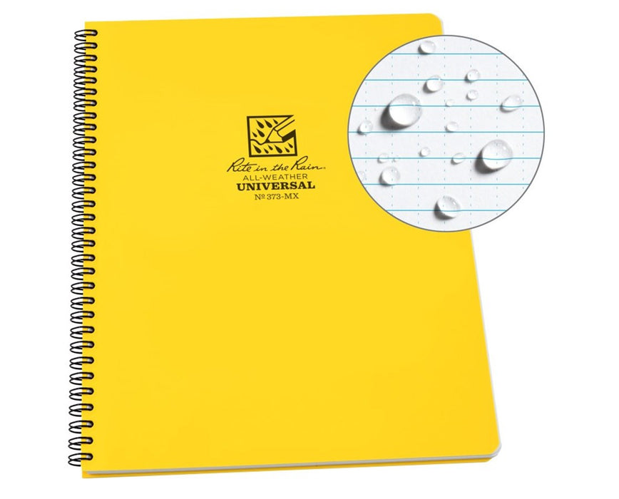 Maxi All-Weather Side Spiral Notebook Yellow