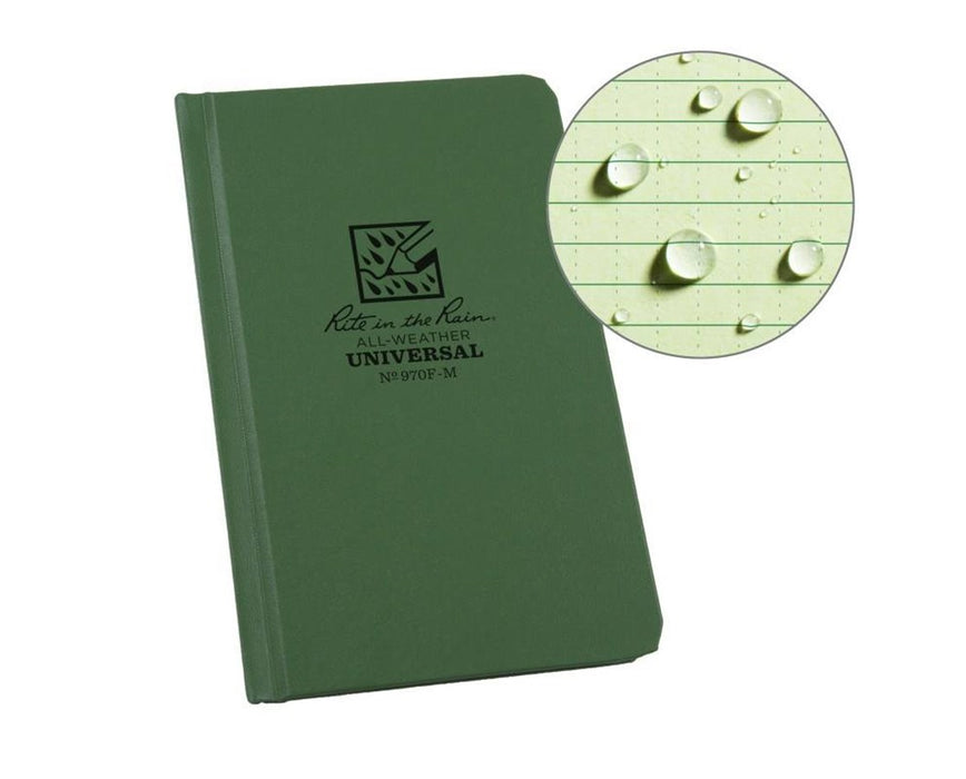 Pocket-Sized Fabrikoid Hard Cover Book Green