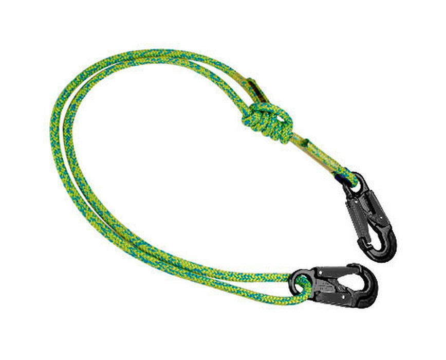 Adjustable Climbing Buckstrap - G-Spliced, Green Lightning w/ Aluminum Snaps