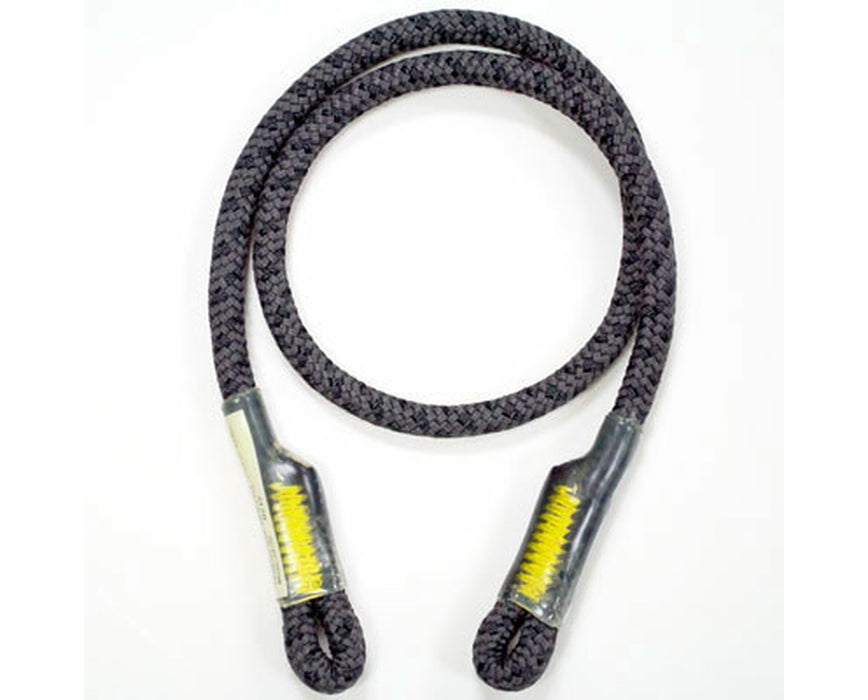 Bee-Line Eye Tail Prusik Lanyard - Black, Grizzly-Spliced, 30" L x 8mm D