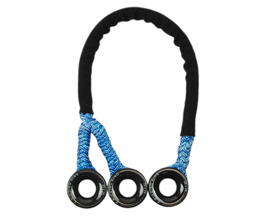 Triple Head Sling w/ X-Rigging Rings, 4' L x 1/2" D Tenex - 3 Large Rings