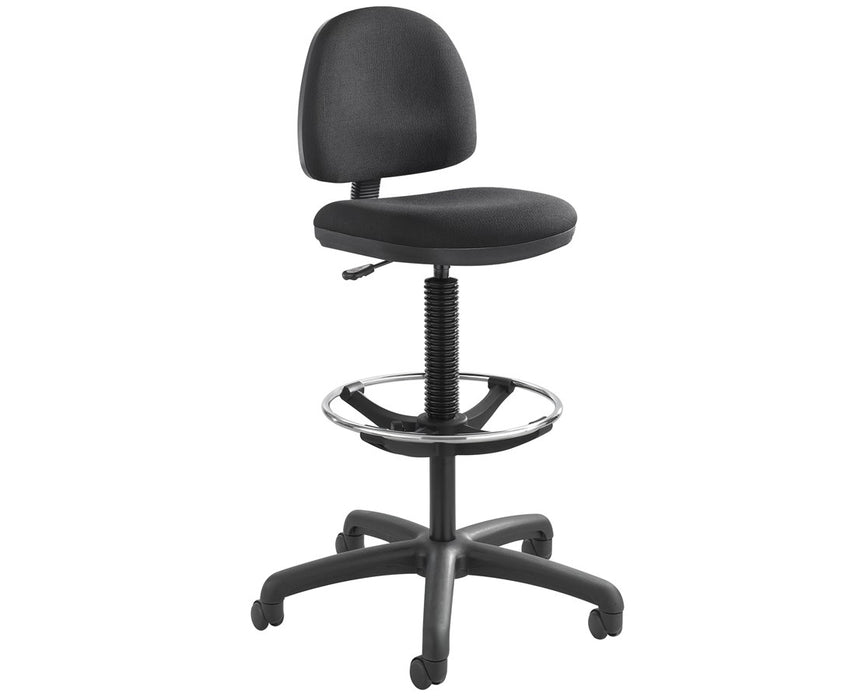 Precision Drafting Chair with Footring Black