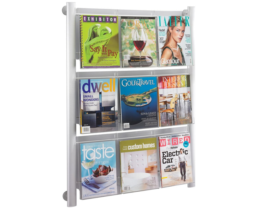 Luxe 9-Pocket Magazine Rack