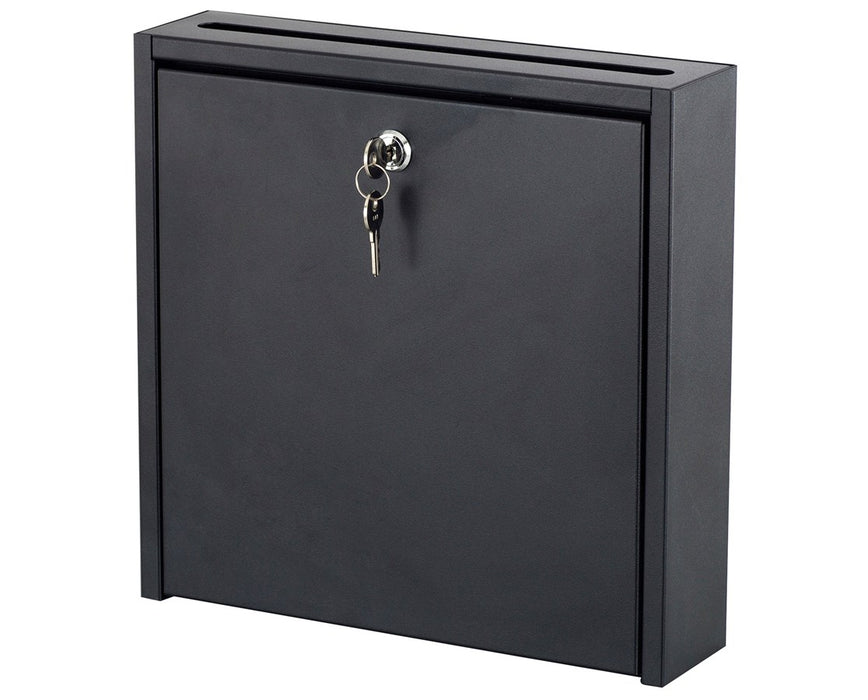 12"W x 3"D x 12"H Wall-Mounted Interoffice Mailbox with Lock