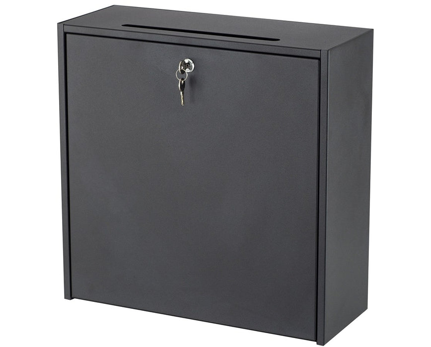 18"W x 7.25"D x 18"H Wall-Mounted Interoffice Mailbox with Lock
