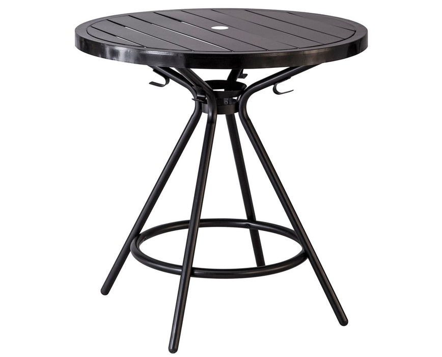 CoGo Steel Outdoor/Indoor Round Table 30 ½" Black