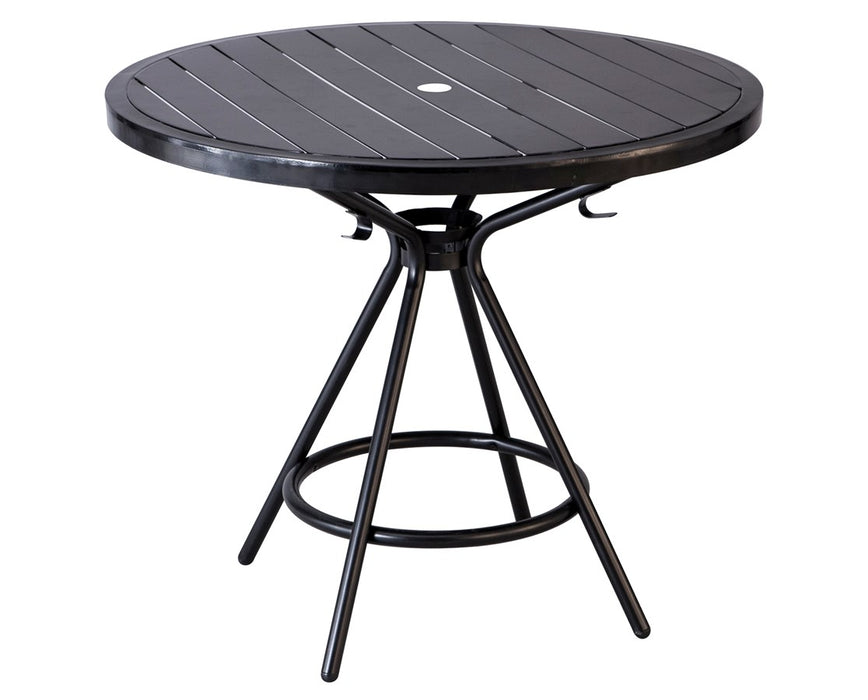 CoGo Steel Outdoor/Indoor Round Table 36 ½" Black