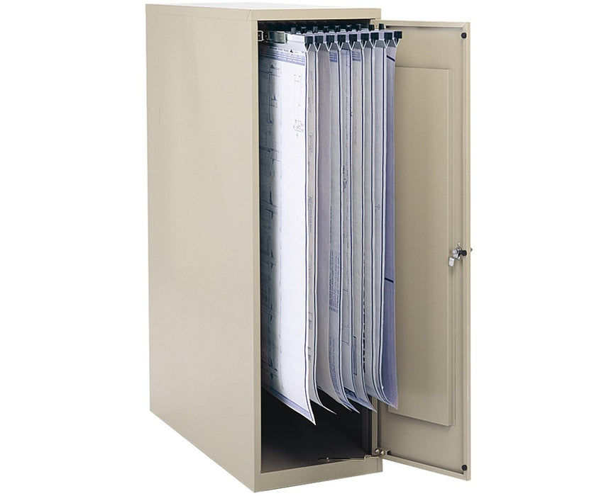 Large Vertical Blueprint Storage Cabinet for Clamps up to 36"