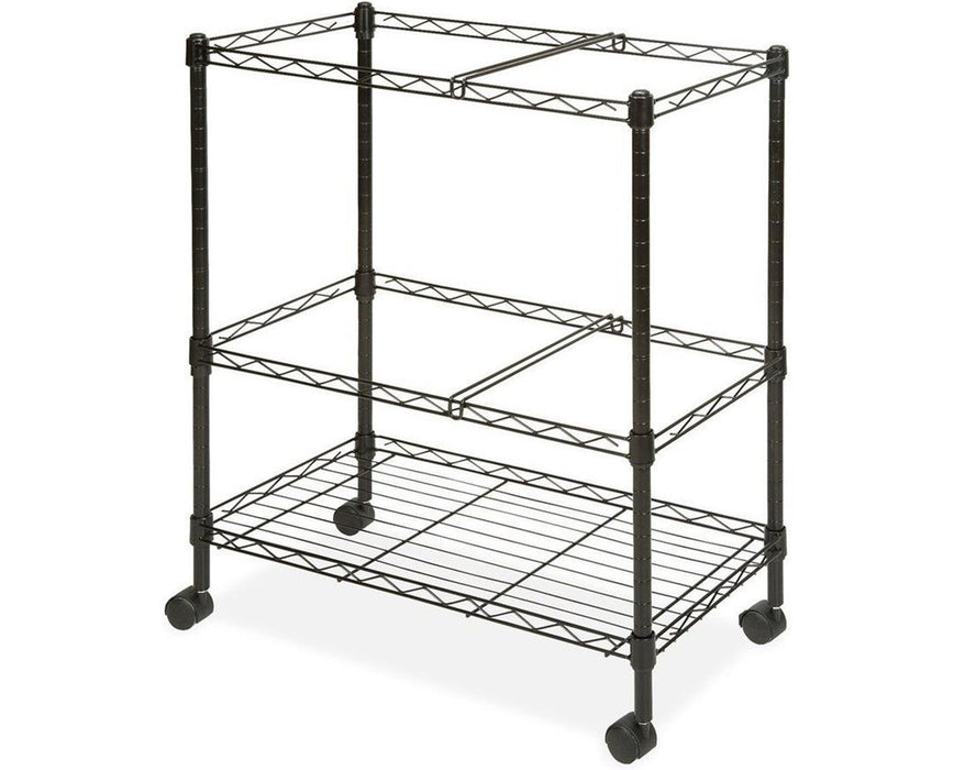 Two-Tier Rolling File Cart