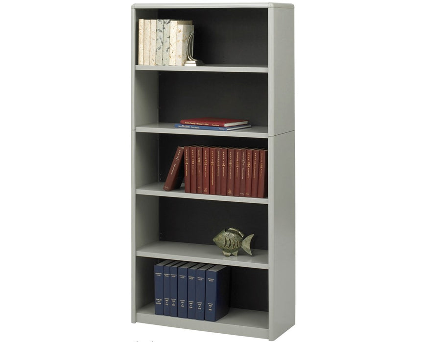 ValueMate 5-Shelf Economy Bookcase Gray