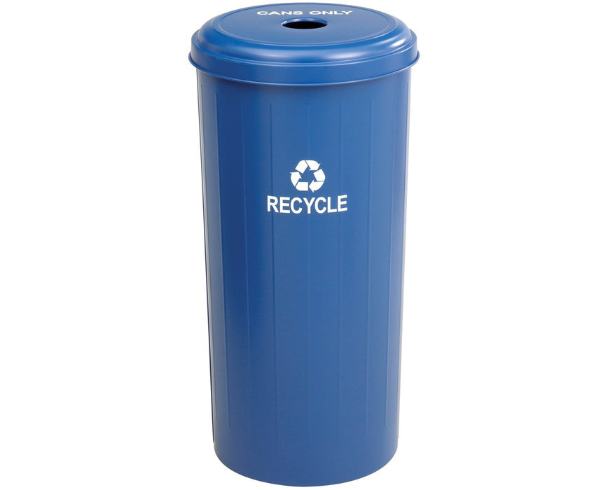 Tall Round Recycling Trash Can — Tiger Supplies